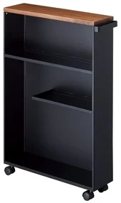 Czarny metalowy regał łazienkowy 47,5x68 cm Tower – YAMAZAKI