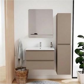 Zestaw zlewozmywakowy 60 cm + bateria + lustro + kolumna SORRENTO
