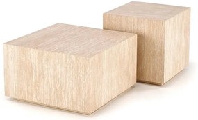 Minimalistyczna kwadratowa ława trawertyn D8-S71