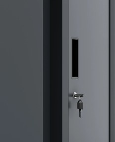 Szafka pracownicza metalowa antracytowa KACPER II 1 Plus 400 x 1800 x 500 mm