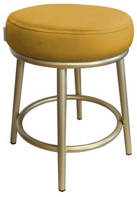 Taboret Ben noga metalowa złota MG15