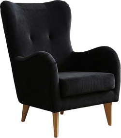 Elegancki fotel Roland z profilowanym siedziskiem i oparciem