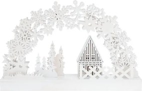Bożonarodzeniowa dekoracja świecąca Winter dream, 32 x 22 x 5,5 cm, 8 LED, ciepły biały