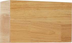 Rustykalna lampa ścienna z drewna dębowego - Otan