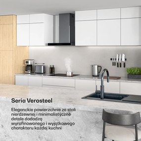 Klarstein VeroSteel 60cm Płyta szklano-ceramiczna 4 Strefy gotowania Czarny
