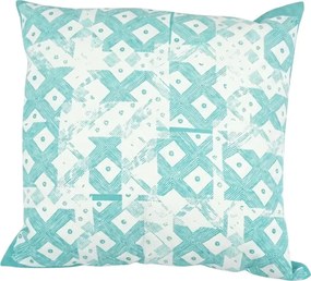 Poszewka na poduszkę TRIBAL 45x45 cm, niebieska