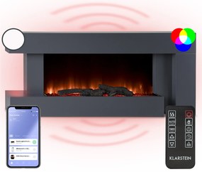 Klarstein Studio LightFire Smart 2000W Kominek Elektryczny Dekoracyjny Grafitowy