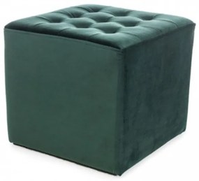 Zielony taboret LORI VELVET