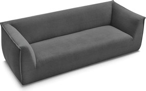 Ciemnoszara sztruksowa sofa 242 cm Giorgia – Bobochic Paris