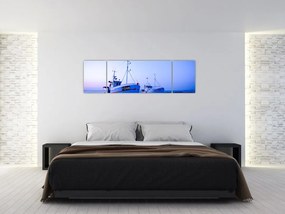 Obraz - Lądowanie o zmierzchu (170x50 cm)