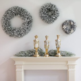 Wianek White Christmas ⌀40cm