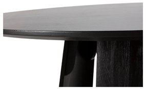 Okrągły stół z czarnym blatem ø 120 cm Zuri – MOME