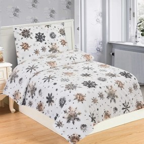 Pościel jednoosobowa z mikropluszu 140x200 cm Nord Flake – My House