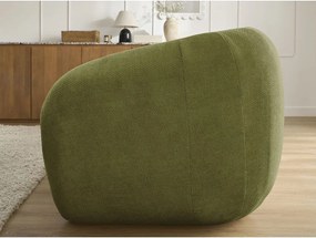 Zielona rozkładana sofa z tkaniny szenilowej 228 cm Neyo – Bobochic Paris