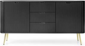 Komoda ZENZERO 168 cm do Salonu Sypialni Czarny
