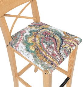 Pokrowiec na krzesło barowe Ingolf z tapicerowanym siedziskiem