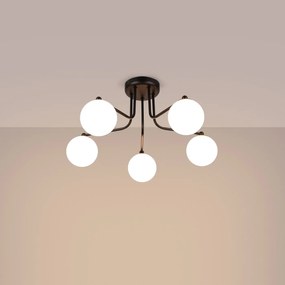 Żyrandol ASTRAL 5 czarny SOLLUX  LIGHTING