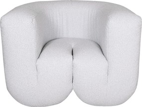 Designerski fotel z tkaniny szenilowej Nua N88-100