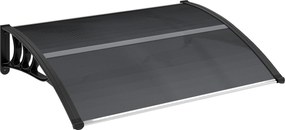 Outsunny Zadaszenie, nad drzwi wejściowe, dla wejść i okien, 100Dł x 75S x 23W cm, Czarne
