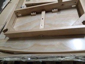 PROMOCJA Stół jadalny z blatem w dekorze dąb BRANDO 120(160)x80, rozkładany II klasa jakości.