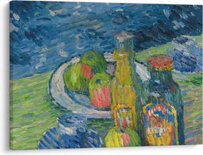Obraz - Alexej von Jawlensky, Still Life with Bottles and Fruit, reprodukcje (70x50 cm)