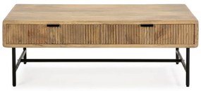 Stolik z litego drewna mango 60x120 cm Mundra – Marckeric