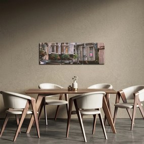 Obraz - Naleśnikarnia (z zegarem) (90x30 cm)