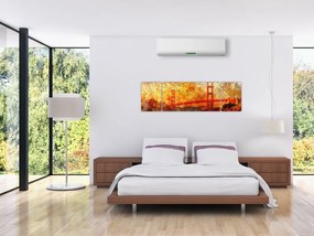 Obraz - Golden Gate, San Francisco, Kalifornia (170x50 cm)