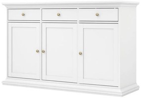 Biała niska komoda 144x92 cm Paris – Tvilum