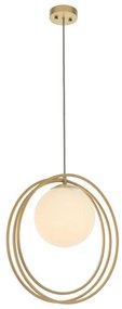Endon 92488 - Lampa wisząca na lince EMILIO 1xE27/10W/230V złota/biała