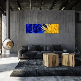 Obraz - szczegóły kwiatów (170x50 cm)