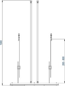 Deszczownica sufitowa XXL ze stali nierdzewnej DPG5017