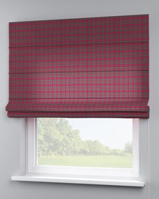 Roleta rzymska Capri kolor czerwony tkanina wzorzysta