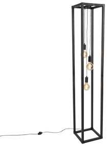 Inteligentna lampa stojąca czarna 3-światłowa w tym Wi-Fi G95 - Big CageDesignerski Oswietlenie wewnetrzne