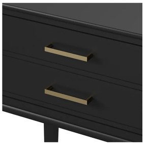 Czarna szafka nocna Westerleigh – CosmoLiving by Cosmopolitan