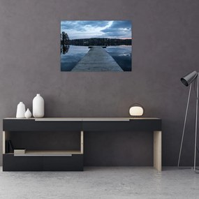 Obraz - Molo nad jeziorem (70x50 cm)