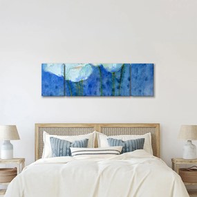 Obraz - Białe tulipany (170x50 cm)