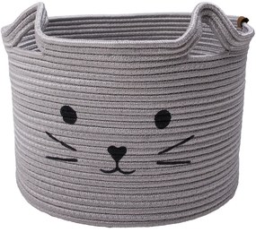 Koszyk pleciony Koszyk na zabawki szary KITTY 025x035 inny