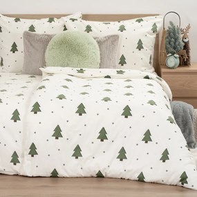 4Home Pościel flanelowa Little Trees, 220 x 200 cm, 2 szt. 70 x 90 cm, 220 x 200 cm, 2 szt. 70 x 90 cm