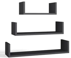 Komplet półek wiszących antracyt A3-N83