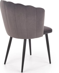 Krzesło na metalowych nogach w stylu glamour K386