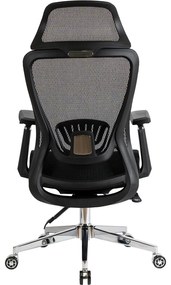 Fotel Biurowy Ergonomiczny Obrotowy LITOS Czarny Nowoczesny