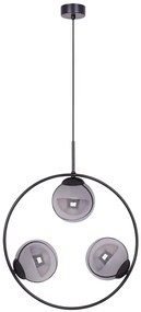 Okrągła lampa wisząca z grafitowymi kloszami - 5X A201 M0-G89