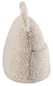Jasnobrązowa poduszka na sofę dziecięcą z materiału bouclé Teddy Pouch – Wigiwama