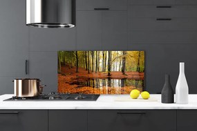 Panel Kuchenny Głęboka Zieleń Lasu