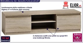 Komoda pod telewizor Verta 2X 120 cm - dąb sonoma