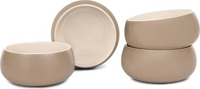 Beżowe kamionkowe miski zestaw 4 szt. 600 ml Terra Luma – Bonami Selection