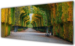 Szkło do Kuchni na Ścianę Jesienny Ogród W Parku