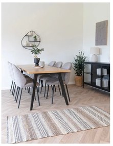 Brązowy dywan z mieszanki juty tkany ręcznie 60x90 cm Morena – House Nordic