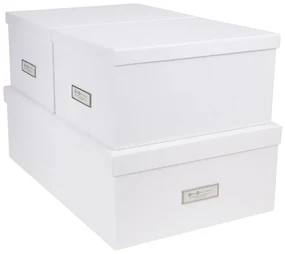Zestaw 3 białych pudełek Bigso Box of Sweden Inge